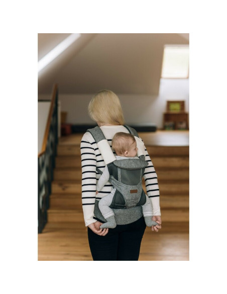 BN-82047,Marsupiu bebe, FreeON, Carry Me, 3 in 1, De la 4 luni pana la 15 kg, Tesatura din plasa 3D, Confortabil si sigur pentru