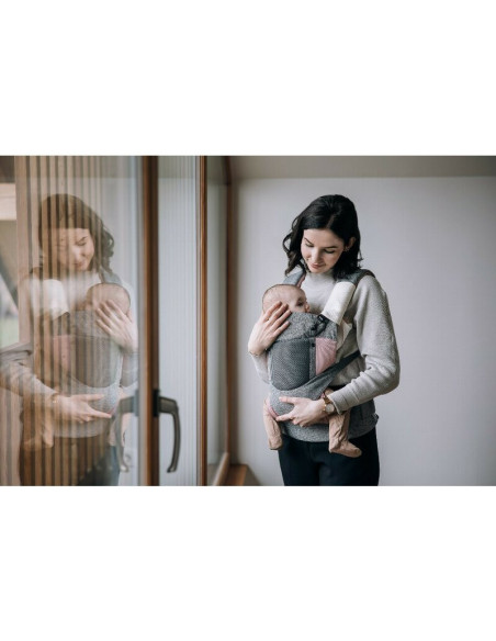 BN-82030,Marsupiu bebe, FreeON, Carry Me, 3 in 1, De la 4 luni pana la 15 kg, Tesatura din plasa 3D, Confortabil si sigur pentru