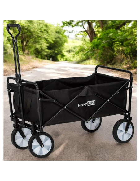BN-81606,Carucior pliabil, FreeON, Pentru transportul diferitelor obiecte atat in casa, cat si in vacanta, Cu 2 buzunare, Maner 