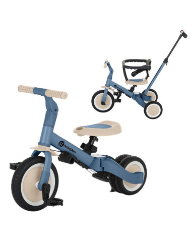 BN-613830,Tricicleta, Petite&Mars, Turbo, 5 in 1, Multifunctionala, Vehicul de impins, Bicicleta cu/fara pedale, Cu maner de ghi