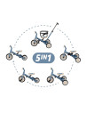 BN-613830,Tricicleta, Petite&Mars, Turbo, 5 in 1, Multifunctionala, Vehicul de impins, Bicicleta cu/fara pedale, Cu maner de ghi