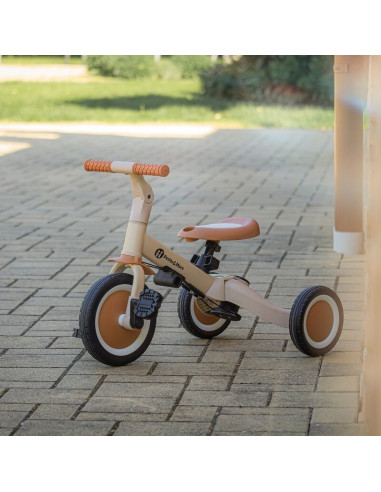 BN-613830,Tricicleta, Petite&Mars, Turbo, 5 in 1, Multifunctionala, Vehicul de impins, Bicicleta cu/fara pedale, Cu maner de ghi