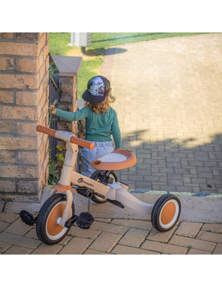 BN-613830,Tricicleta, Petite&Mars, Turbo, 5 in 1, Multifunctionala, Vehicul de impins, Bicicleta cu/fara pedale, Cu maner de ghi