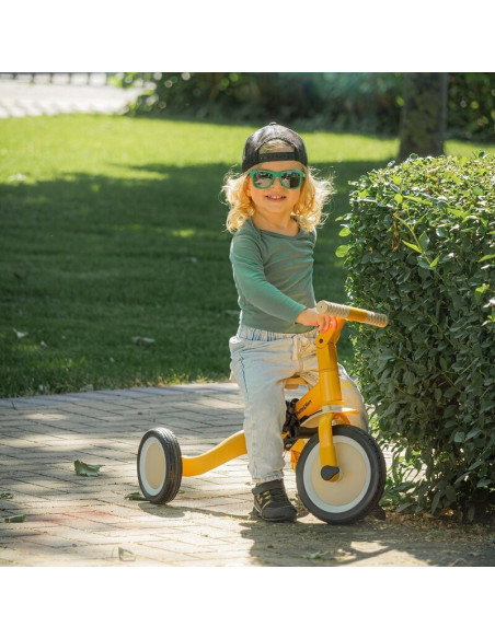 BN-613830,Tricicleta, Petite&Mars, Turbo, 5 in 1, Multifunctionala, Vehicul de impins, Bicicleta cu/fara pedale, Cu maner de ghi