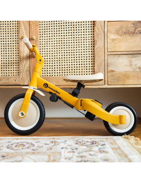 BN-613830,Tricicleta, Petite&Mars, Turbo, 5 in 1, Multifunctionala, Vehicul de impins, Bicicleta cu/fara pedale, Cu maner de ghi