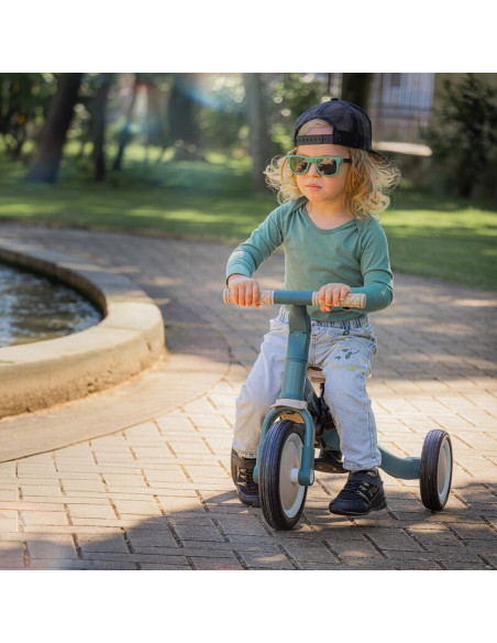 BN-613830,Tricicleta, Petite&Mars, Turbo, 5 in 1, Multifunctionala, Vehicul de impins, Bicicleta cu/fara pedale, Cu maner de ghi