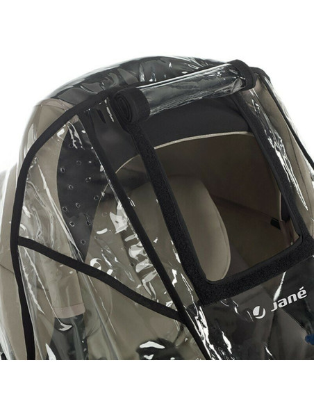 BN-8420421023563,Husa de ploaie pentru carucior sport, Jane, Cu fereastra generoasa, Din folie de inalta densitate, Transparenta