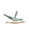 BN-8420421090909,Balansoar, Jane, Kalm, Pliabil, Cu bara de jucarii si spatar reglabil, Cu baza din lemn, Conform cu standardul 