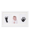 BN-8420421091555,Kit rama foto tripla, Jane, Cu cerneala pentru manuta si piciorus, Non-toxic, White