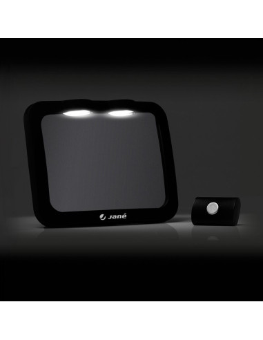 BN-8420421074985,Oglinda auto, Jane, Pentru masina, Cu iluminare LED, Include telecomanda pentru pornire si oprire usoara, Din s