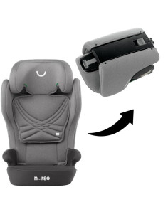 BN-8420421091821,Scaun auto, Nurse, Spring, I-Size, Cu sistem isofix, Pliabil, 100-150 cm, 4-12 ani, Conform cu standardul europ