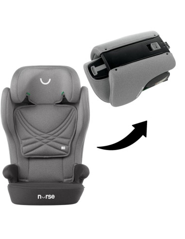 BN-8420421091821,Scaun auto, Nurse, Spring, I-Size, Cu sistem isofix, Pliabil, 100-150 cm, 4-12 ani, Conform cu standardul europ