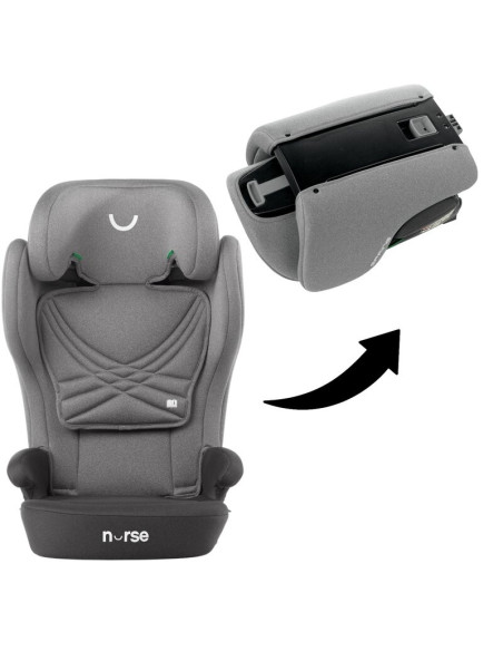 BN-8420421091821,Scaun auto, Nurse, Spring, I-Size, Cu sistem isofix, Pliabil, 100-150 cm, 4-12 ani, Conform cu standardul europ