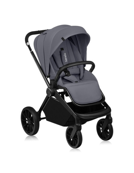 BN-LO-MIKA_PLUS_GREY_STONE,Carucior sport, Lionelo, Mika Plus, Cadru din aluminiu, Copertina XXL, Spatar reglabil in 3 pozitii, 