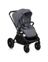 BN-LO-MIKA_PLUS_GREY_STONE,Carucior sport, Lionelo, Mika Plus, Cadru din aluminiu, Copertina XXL, Spatar reglabil in 3 pozitii, 