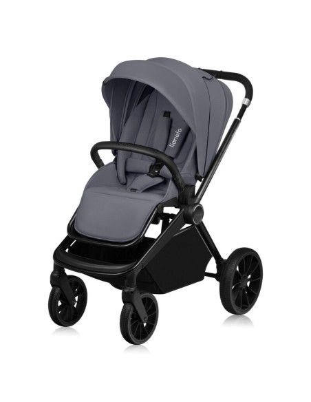 BN-LO-MIKA_PLUS_GREY_STONE,Carucior sport, Lionelo, Mika Plus, Cadru din aluminiu, Copertina XXL, Spatar reglabil in 3 pozitii, 