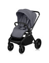 BN-LO-MIKA_PLUS_GREY_STONE,Carucior sport, Lionelo, Mika Plus, Cadru din aluminiu, Copertina XXL, Spatar reglabil in 3 pozitii, 