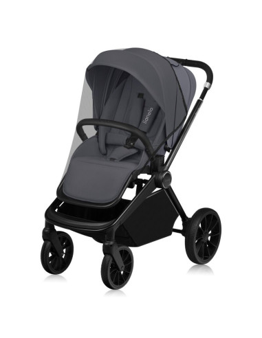 BN-LO-MIKA_PLUS_GREY_STONE,Carucior sport, Lionelo, Mika Plus, Cadru din aluminiu, Copertina XXL, Spatar reglabil in 3 pozitii, 