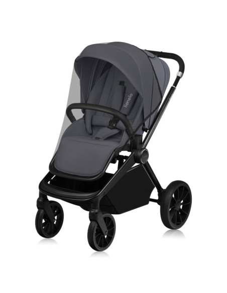 BN-LO-MIKA_PLUS_GREY_STONE,Carucior sport, Lionelo, Mika Plus, Cadru din aluminiu, Copertina XXL, Spatar reglabil in 3 pozitii, 