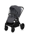 BN-LO-MIKA_PLUS_GREY_STONE,Carucior sport, Lionelo, Mika Plus, Cadru din aluminiu, Copertina XXL, Spatar reglabil in 3 pozitii, 