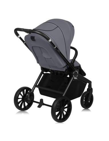 BN-LO-MIKA_PLUS_GREY_STONE,Carucior sport, Lionelo, Mika Plus, Cadru din aluminiu, Copertina XXL, Spatar reglabil in 3 pozitii, 