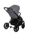 BN-LO-MIKA_PLUS_GREY_STONE,Carucior sport, Lionelo, Mika Plus, Cadru din aluminiu, Copertina XXL, Spatar reglabil in 3 pozitii, 