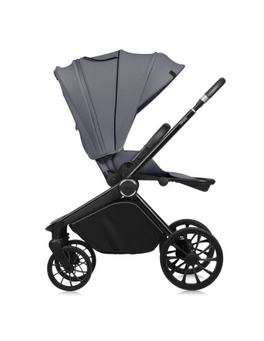 BN-LO-MIKA_PLUS_GREY_STONE,Carucior sport, Lionelo, Mika Plus, Cadru din aluminiu, Copertina XXL, Spatar reglabil in 3 pozitii, 