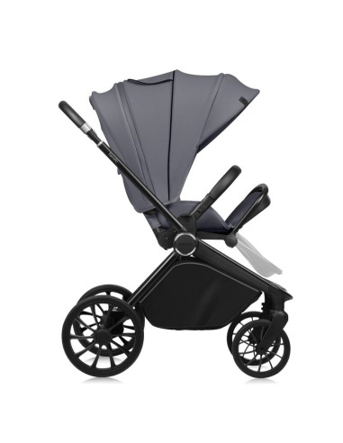 BN-LO-MIKA_PLUS_GREY_STONE,Carucior sport, Lionelo, Mika Plus, Cadru din aluminiu, Copertina XXL, Spatar reglabil in 3 pozitii, 