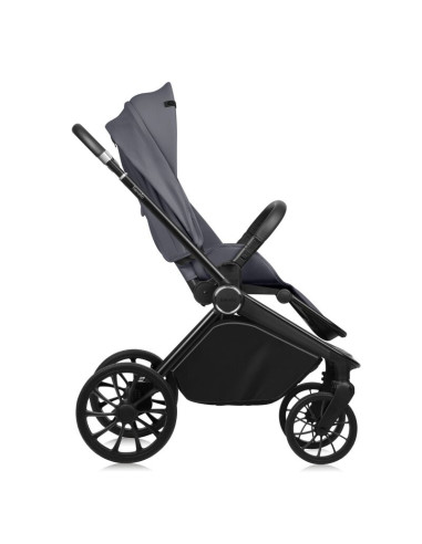 BN-LO-MIKA_PLUS_GREY_STONE,Carucior sport, Lionelo, Mika Plus, Cadru din aluminiu, Copertina XXL, Spatar reglabil in 3 pozitii, 