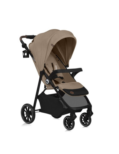 BN-LO-EMMA_ONE_BEIGE_SAND,Carucior sport, Lionelo, Emma One, Cu tavita, Suport pahar, Plasa de tantari, Roti EVA, Maner reglabil