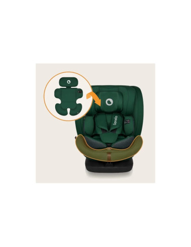 BN-LO-BASTIAAN_I-SIZE_GREEN_FOREST,Scaun auto, Lionelo, Bastiaan i-Size, 4 in 1, Protectie laterala, Cu spatar inclinabil in 4 p