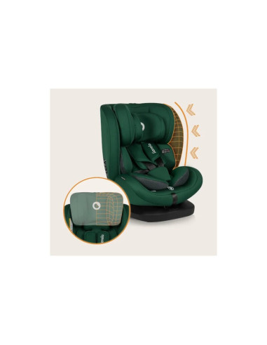 BN-LO-BASTIAAN_I-SIZE_GREEN_FOREST,Scaun auto, Lionelo, Bastiaan i-Size, 4 in 1, Protectie laterala, Cu spatar inclinabil in 4 p