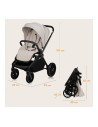 BN-LO-MIKA_PLUS_2IN1_BEIGE_SAND,Carucior 2 in 1, Lionelo, Mika Plus, Cadru din aluminiu, Cu landou intarit si salteluta moale, R