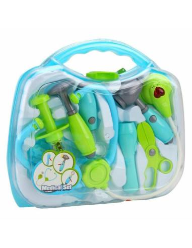 BN-132495,Jucarie trusa doctor, Tegole, In cutie, 8x30x27 cm, 36 luni+, Verde