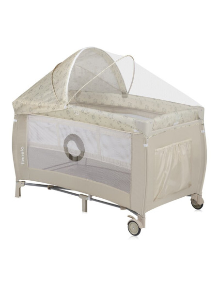 BN-LO-SVEN_PLUS_BEIGE_LATTE,Patut pliant, Lionelo, Sven Plus, 120x60 cm, Cu doua nivele, Cu arcada jucarii, masuta de infasat, v
