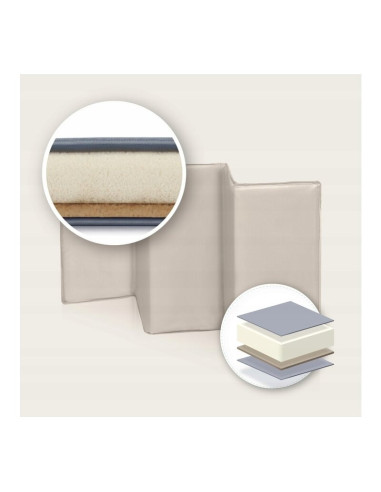 BN-LO-SVEN_PLUS_BEIGE_LATTE,Patut pliant, Lionelo, Sven Plus, 120x60 cm, Cu doua nivele, Cu arcada jucarii, masuta de infasat, v