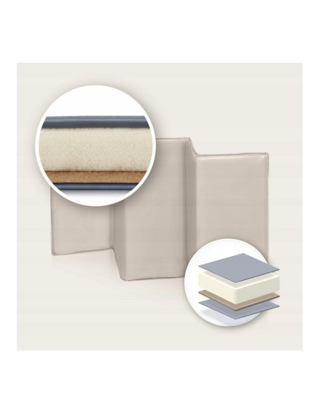 BN-LO-SVEN_PLUS_BEIGE_LATTE,Patut pliant, Lionelo, Sven Plus, 120x60 cm, Cu doua nivele, Cu arcada jucarii, masuta de infasat, v