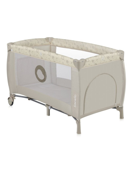 BN-LO-SVEN_PLUS_BEIGE_LATTE,Patut pliant, Lionelo, Sven Plus, 120x60 cm, Cu doua nivele, Cu arcada jucarii, masuta de infasat, v