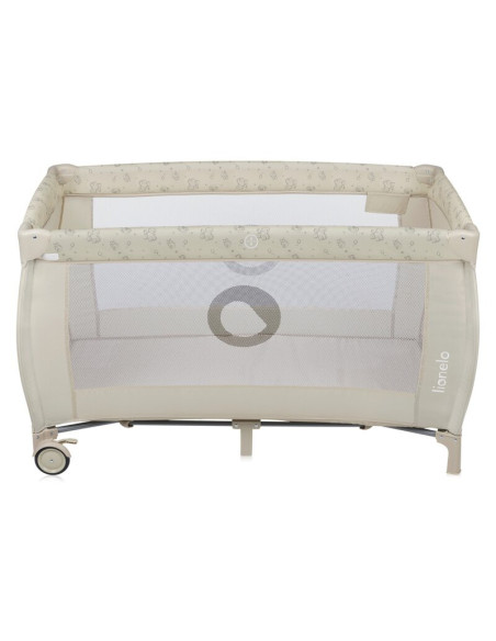 BN-LO-SVEN_PLUS_BEIGE_LATTE,Patut pliant, Lionelo, Sven Plus, 120x60 cm, Cu doua nivele, Cu arcada jucarii, masuta de infasat, v