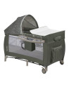 BN-LO-SVEN_PLUS_BEIGE_OLIVE,Patut pliant, Lionelo, Sven Plus, 120x60 cm, Cu doua nivele, Cu arcada jucarii, masuta de infasat, v