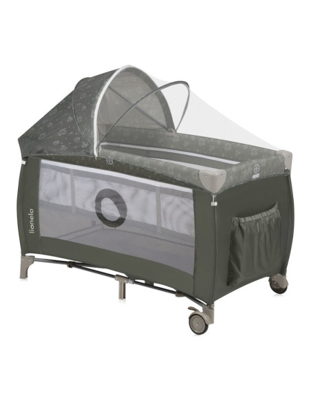 BN-LO-SVEN_PLUS_BEIGE_OLIVE,Patut pliant, Lionelo, Sven Plus, 120x60 cm, Cu doua nivele, Cu arcada jucarii, masuta de infasat, v