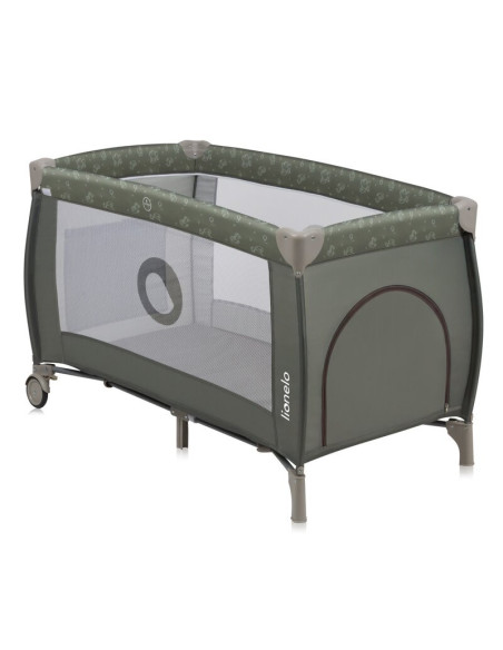 BN-LO-SVEN_PLUS_BEIGE_OLIVE,Patut pliant, Lionelo, Sven Plus, 120x60 cm, Cu doua nivele, Cu arcada jucarii, masuta de infasat, v