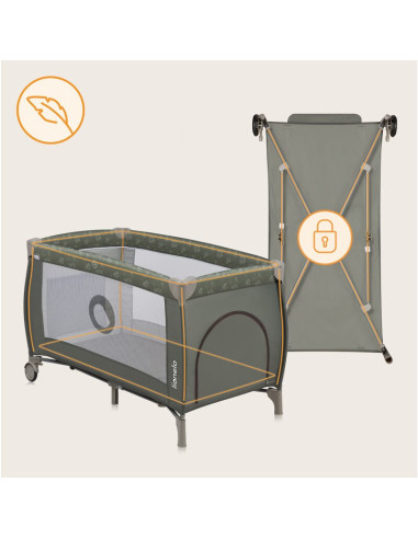 BN-LO-SVEN_PLUS_BEIGE_OLIVE,Patut pliant, Lionelo, Sven Plus, 120x60 cm, Cu doua nivele, Cu arcada jucarii, masuta de infasat, v