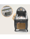BN-LO-SVEN_PLUS_BEIGE_OLIVE,Patut pliant, Lionelo, Sven Plus, 120x60 cm, Cu doua nivele, Cu arcada jucarii, masuta de infasat, v
