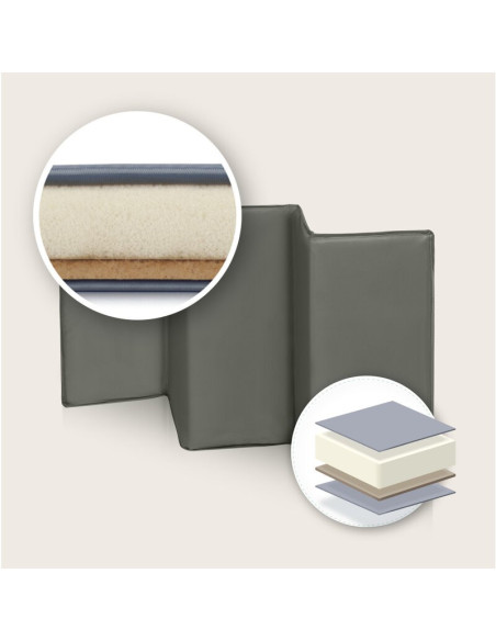 BN-LO-SVEN_PLUS_BEIGE_OLIVE,Patut pliant, Lionelo, Sven Plus, 120x60 cm, Cu doua nivele, Cu arcada jucarii, masuta de infasat, v