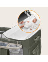 BN-LO-SVEN_PLUS_BEIGE_OLIVE,Patut pliant, Lionelo, Sven Plus, 120x60 cm, Cu doua nivele, Cu arcada jucarii, masuta de infasat, v