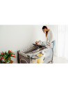BN-LO-SVEN_PLUS_BEIGE_OLIVE,Patut pliant, Lionelo, Sven Plus, 120x60 cm, Cu doua nivele, Cu arcada jucarii, masuta de infasat, v
