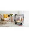 BN-LO-SVEN_PLUS_BEIGE_OLIVE,Patut pliant, Lionelo, Sven Plus, 120x60 cm, Cu doua nivele, Cu arcada jucarii, masuta de infasat, v