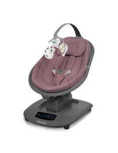 BN-LO-BLOSSOM_PINK_MAUVE,Balansoar si sezlong, Lionelo, Blossom, 5 melodii, 5 moduri de balansare, Cu jucarii, Husa respirabila,