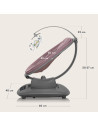 BN-LO-BLOSSOM_PINK_MAUVE,Balansoar si sezlong, Lionelo, Blossom, 5 melodii, 5 moduri de balansare, Cu jucarii, Husa respirabila,
